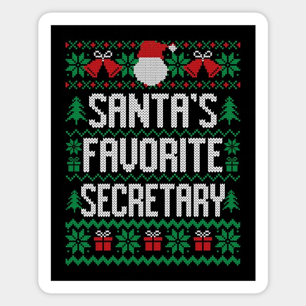 Santa's Favorite Secretary Magnet by Saulene